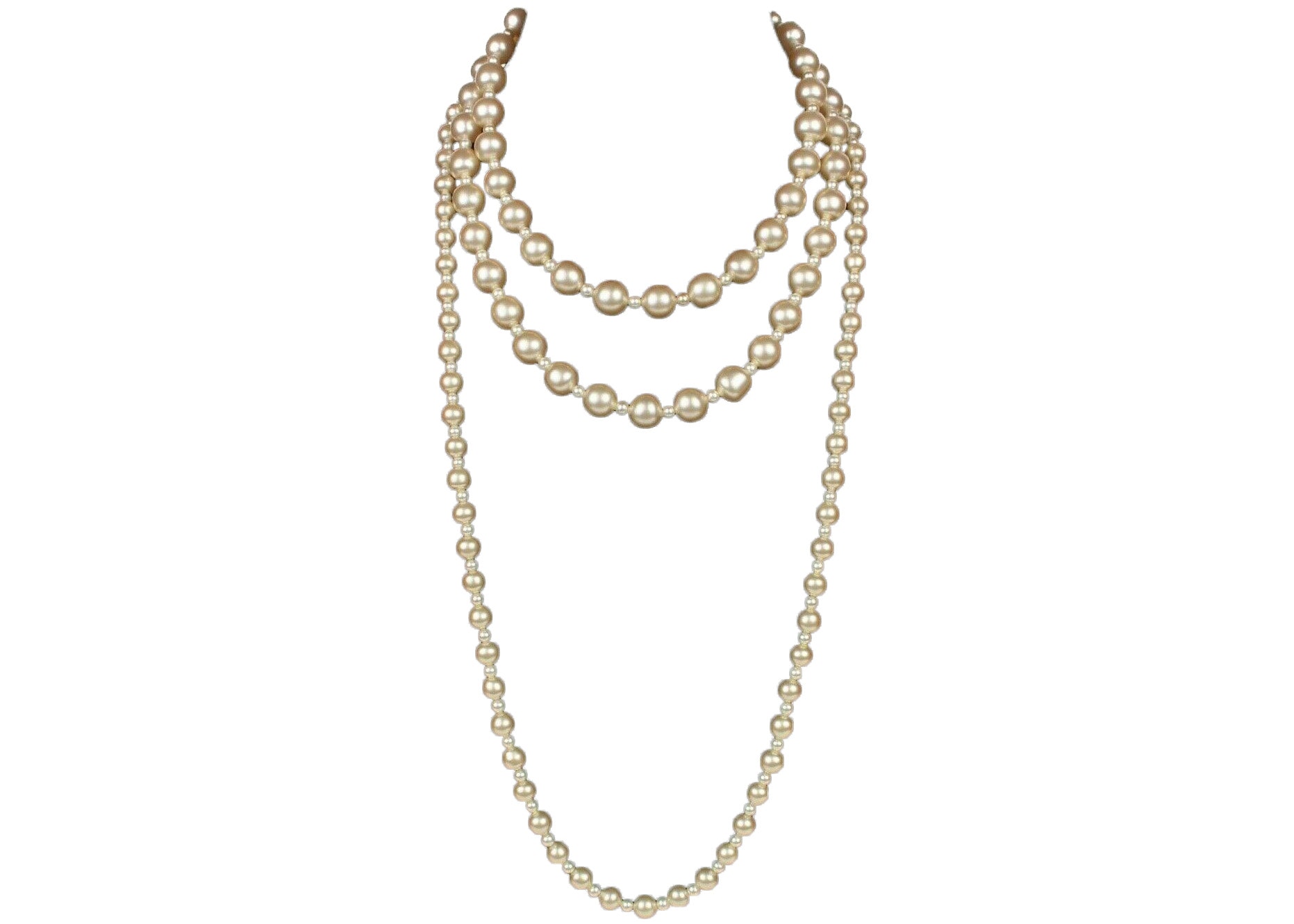 Chanel Pearl Necklace 14S  Designer WishBags